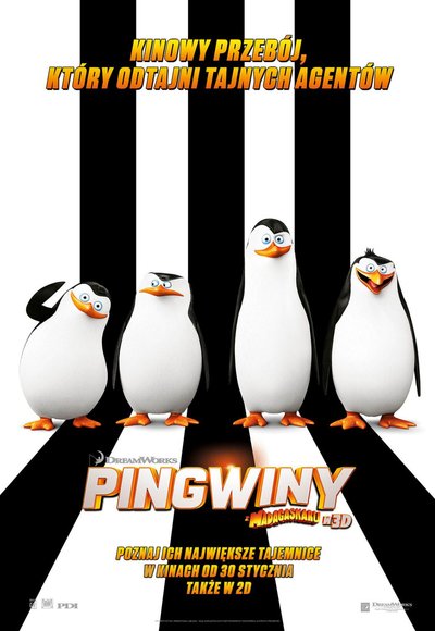 plakat Pingwiny z Madagaskaru cały film